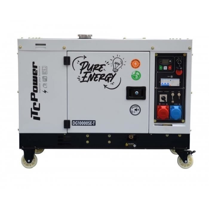 Groupe électrogène ITC Power 10,6 kVA 230/400V diesel DG10000SE-T
