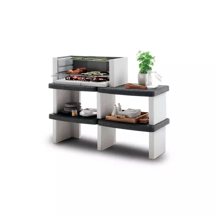 EASY GARDEN BY PALAZZETTI Barbecue fixe charbon avec plan de travail