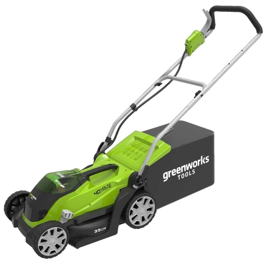 Greenworks G40LM35 grasmaaier met 2 x 40V 2Ah accu (2501907UC)