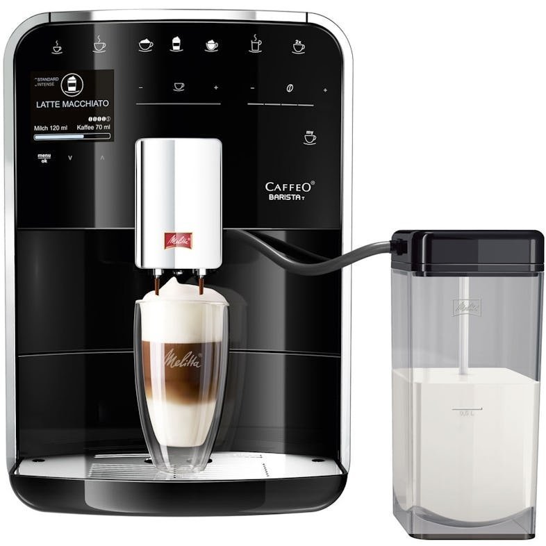 Melitta Barista T F830-002 Volautomatische koffiemachine 18 recepten Melkreservoir