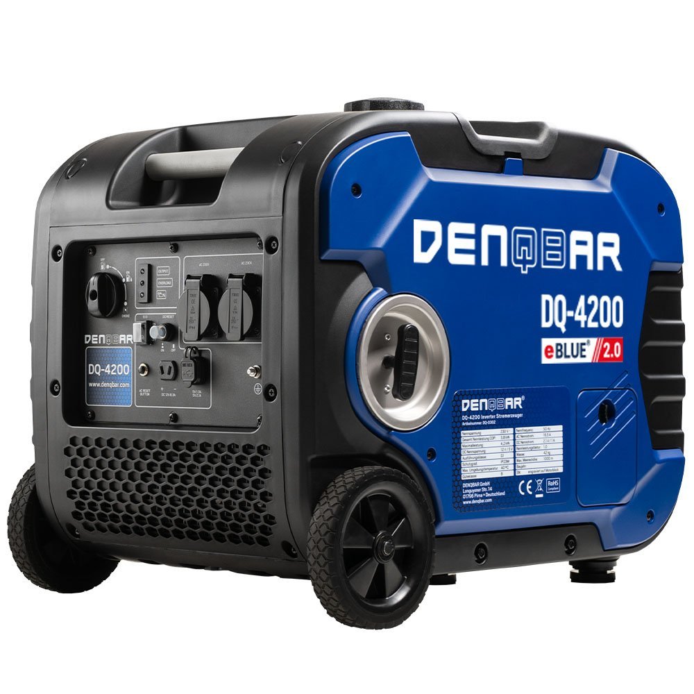 DENQBAR Groupe électrogène Inverter 4200 W Générateur portable insonorisé DQ-4200 avec onduleur