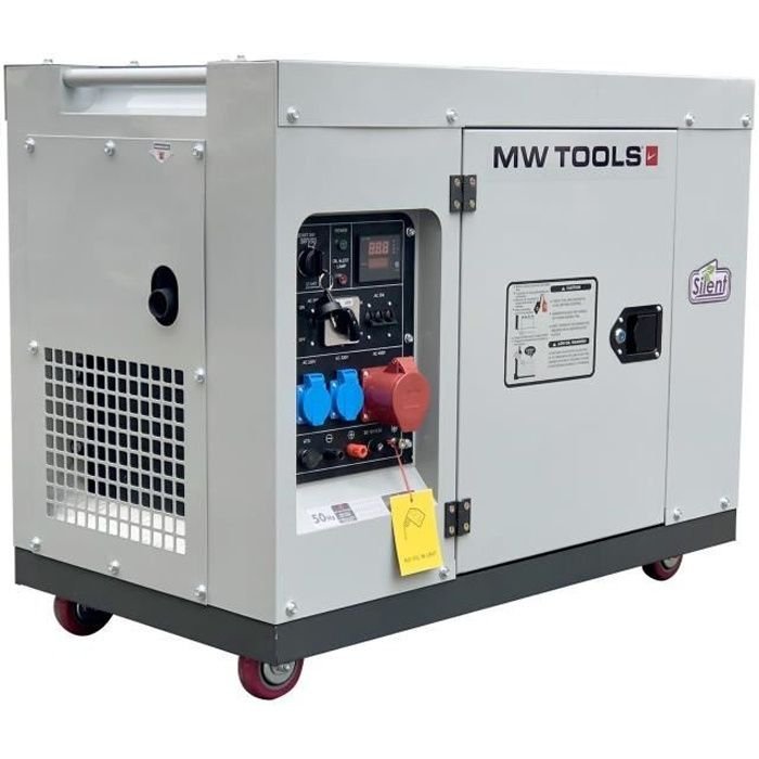 Groupe électrogène diesel 7,5kw 1x230v + 3x400v